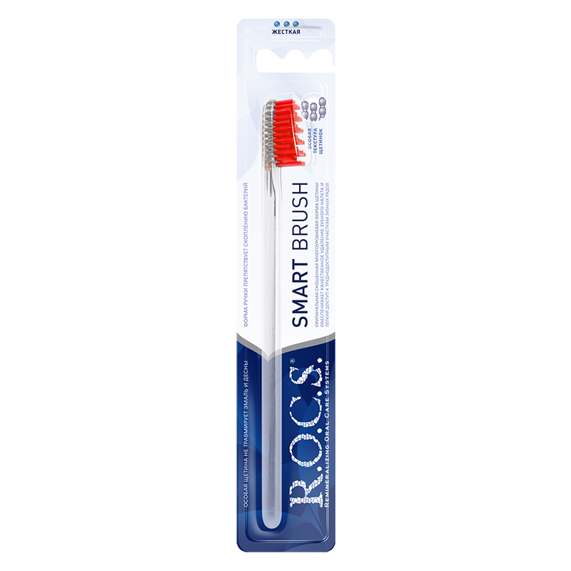 ToothBrush Model Firm White Red