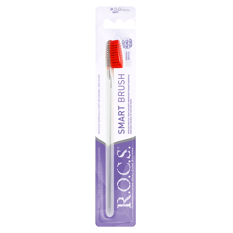 ToothBrush Classic Soft White Red